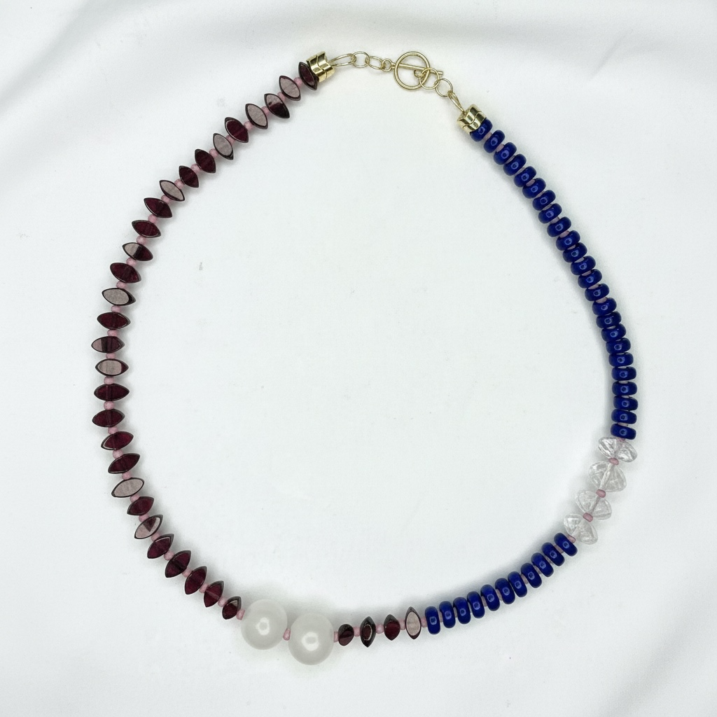 Purple and Blue Necklace
