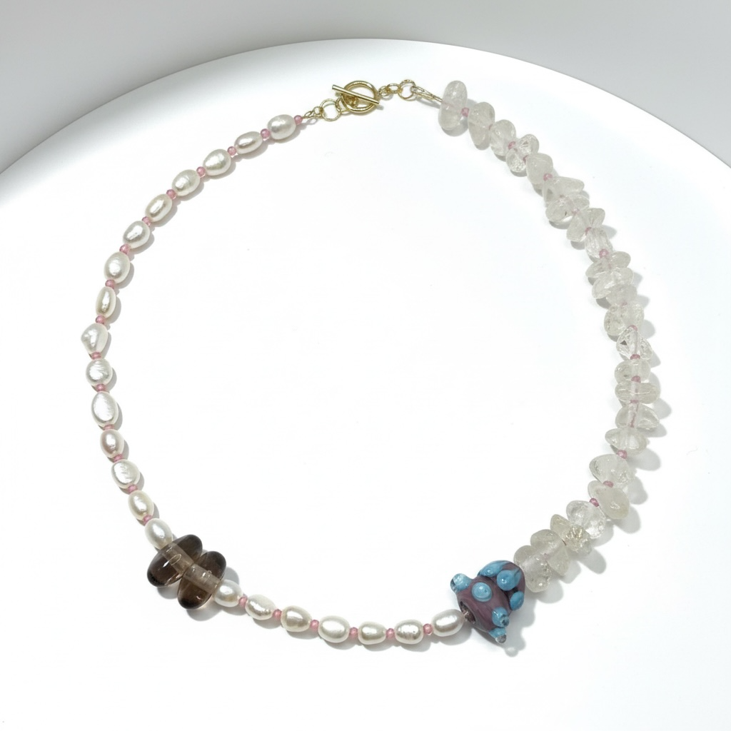 Pearl and Crystal Necklace