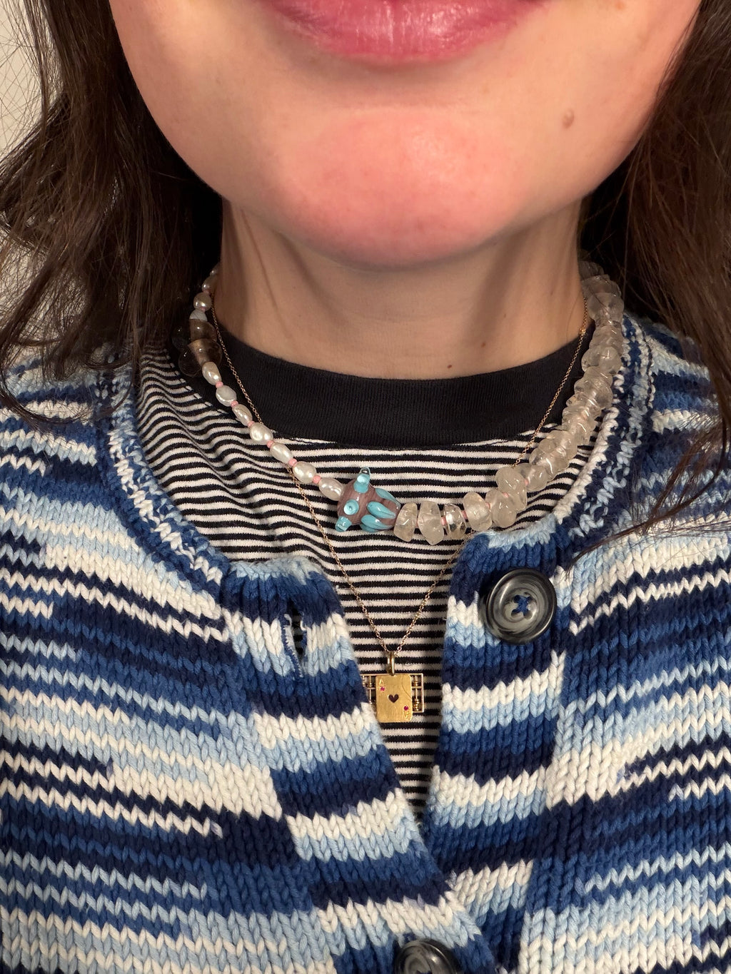 Pearl and Crystal Necklace