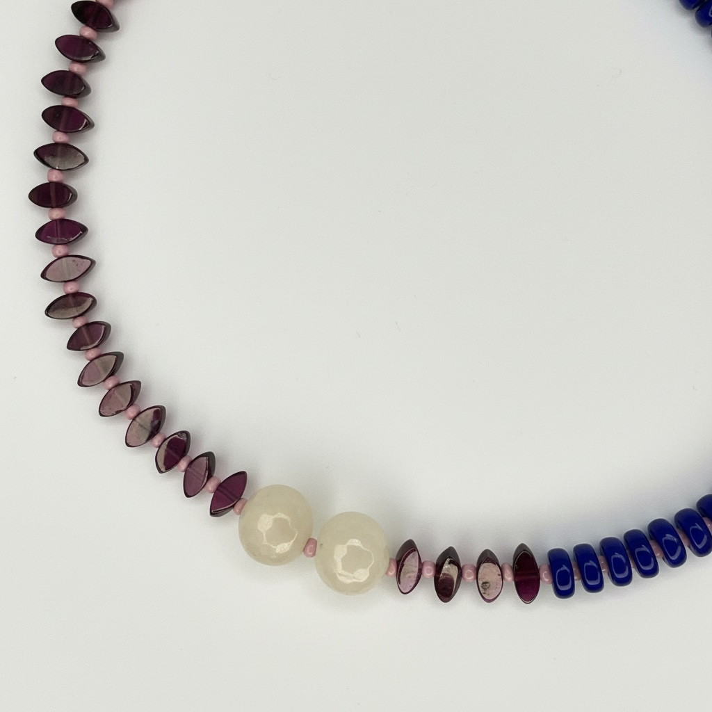 Purple and Blue Necklace