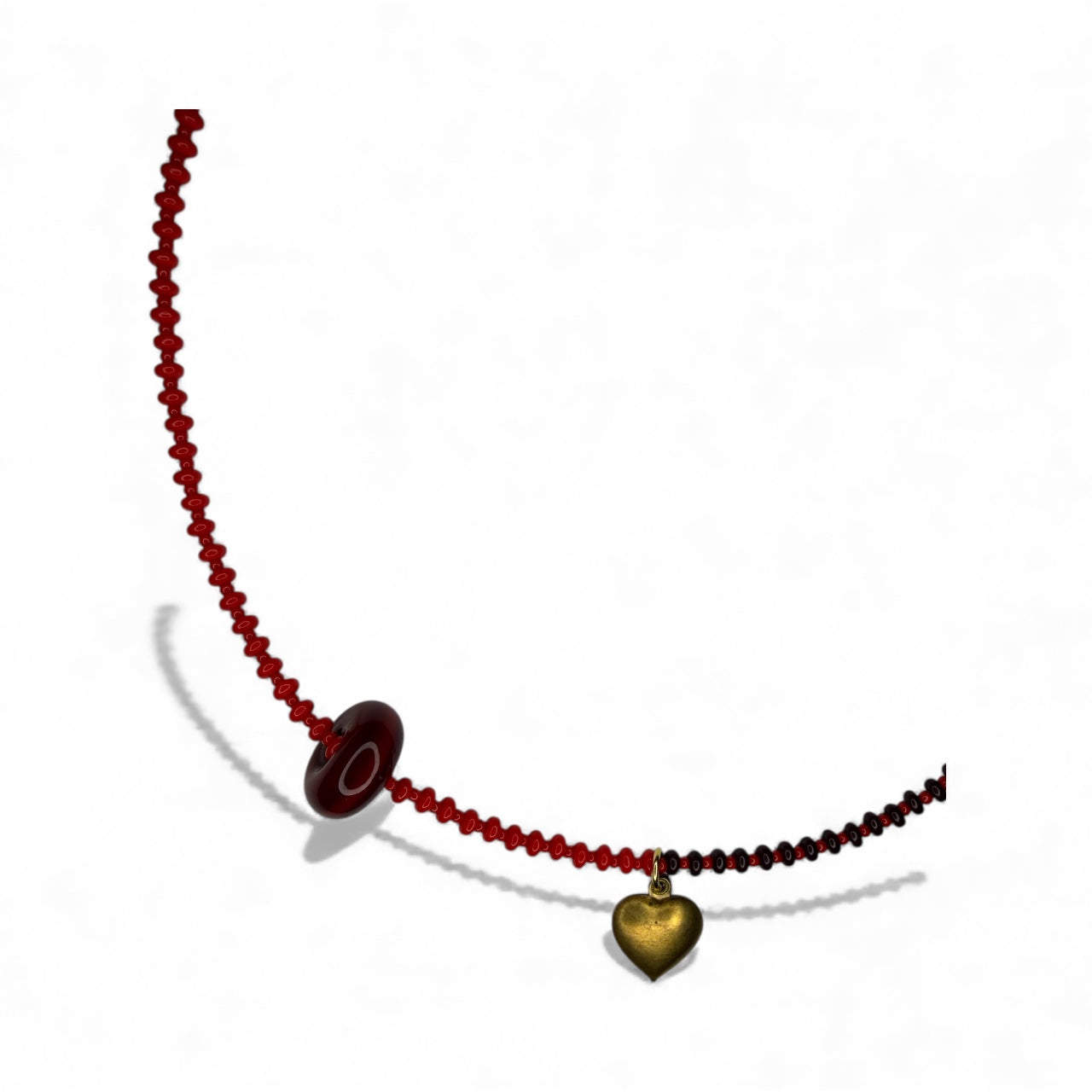 Red heart necklace